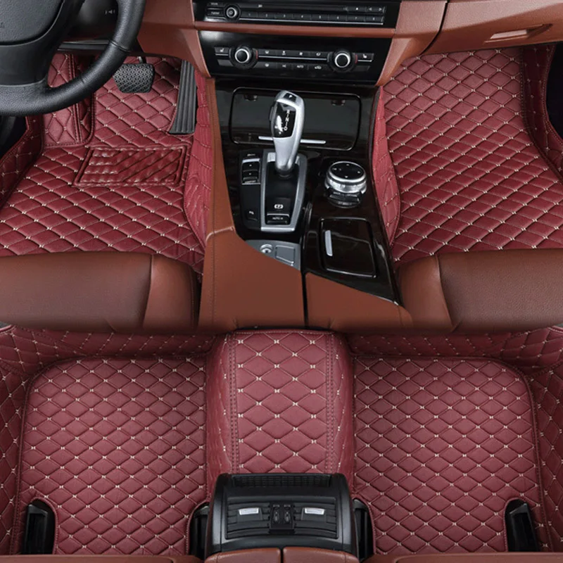 Автомобильные коврики для Jaguar XF XE XJL XJ6 XJ6L F-PACE F-TYPE бренд фирма мягкая автомобильные аксессуары для укладки Пользовательские Коврики красный