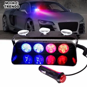 

Windshield Led Strobe Light 12V Mini Dash Warning Light Car Truck Flash Fireman Police Beacon Auto Emergency Flasher Day Lights