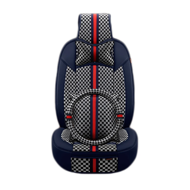 

2017 New 6D Car Seat Cover,Senior Flax Leather,,Sport Car Styling,Car-Styling,Universal Seat Cushion For Sedan SUV
