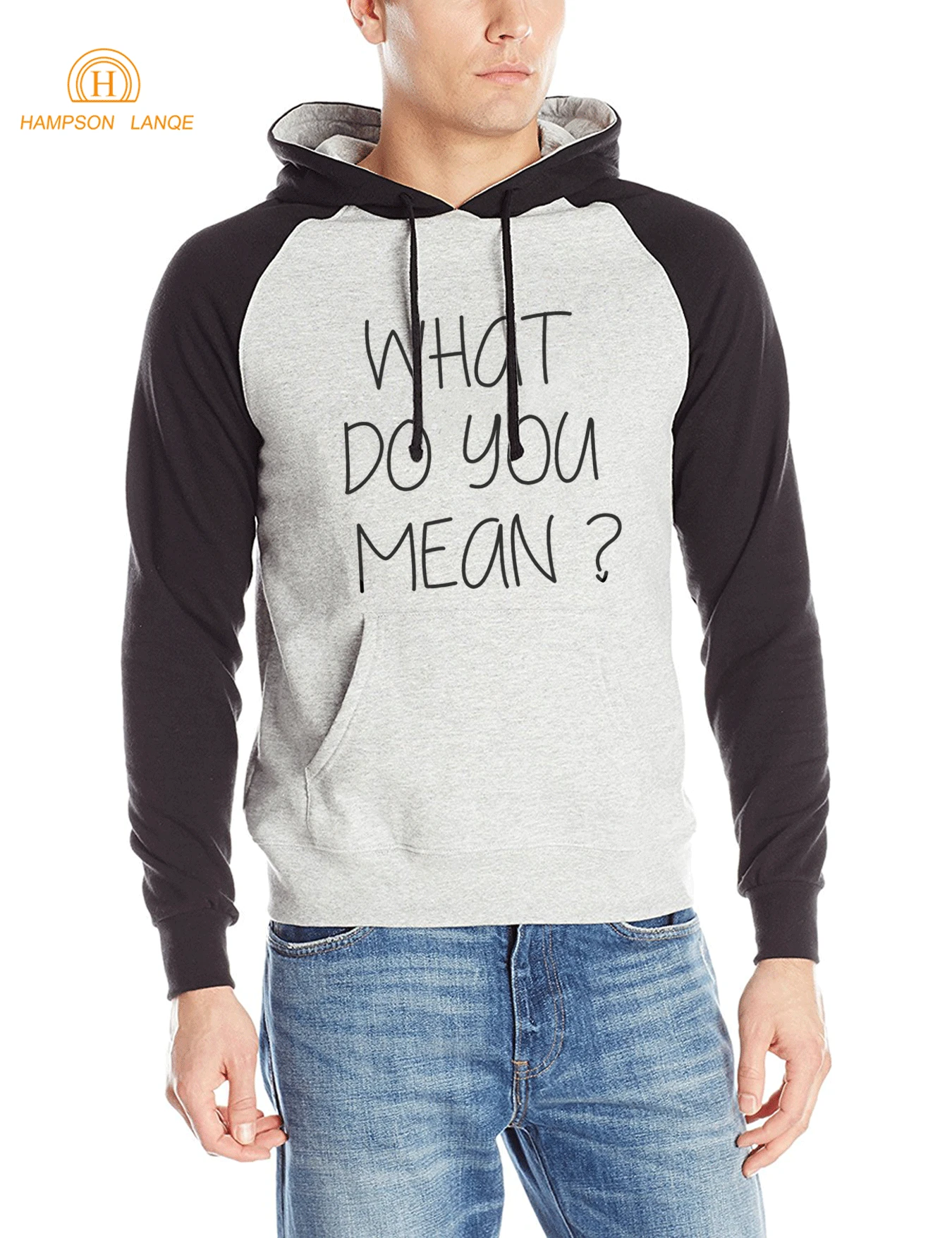 What Do You Mean Justin Bieber Hip Hop Raglan Hooded Men 2019 New Autumn Winter Warm Fleece Sweatshirt Brand Slim Fit Tracksuit