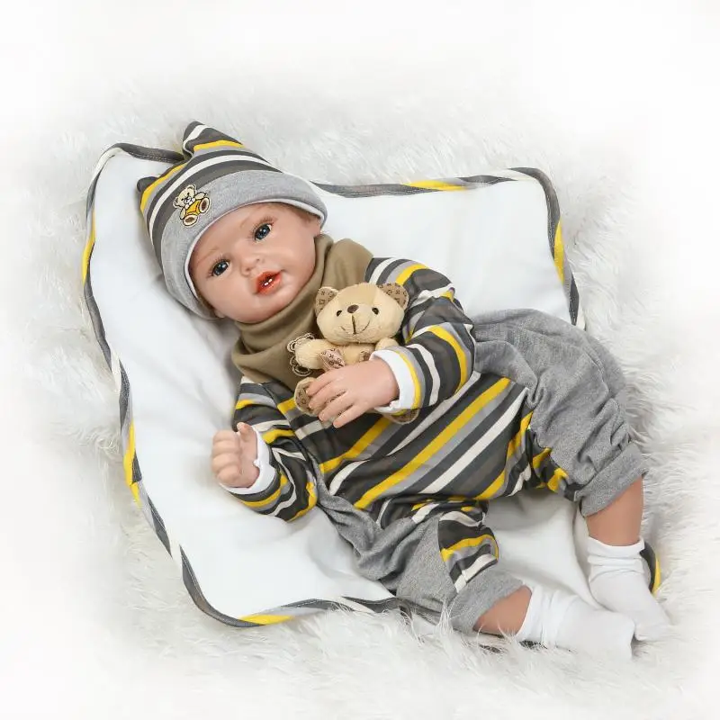 NPK reborn baby doll горячие рождественские подарки для детей виниловая силиконовая настоящая мягкая сенсорная кукла