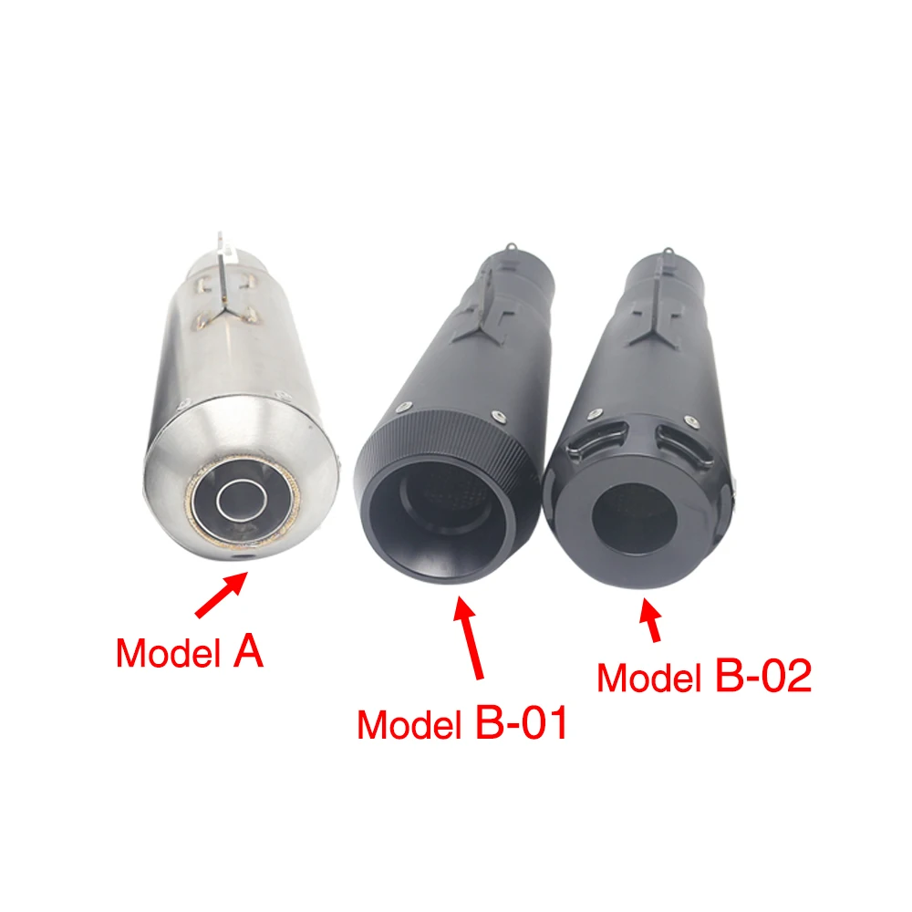 ZSDTRP motocicleta Universal deslizamiento de acero inoxidable-silenciador de Escape de escapar con DB asesino para la mayoría de la motocicleta con etiqueta