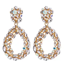 Adolph винтажные брендовые серьги-гвоздики с кристаллами для женщин и девочек, новая Корейская панк большая серьга, удлиненные ювелирные изделия, массивные аксессуары brincos