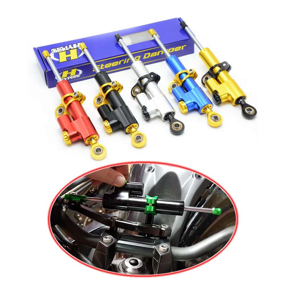 

for CNC Damper Steering StabilizerLinear Reversed Safety Control Over for yamaha yamaha r6 kawasaki er6n enduro tmax 530