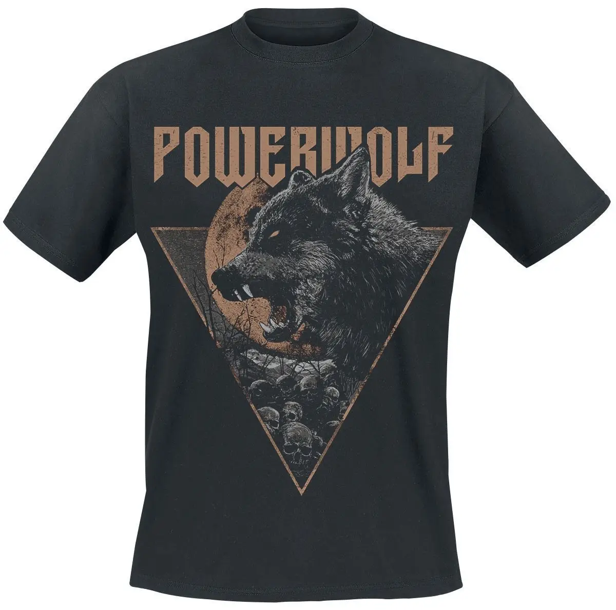 Черная футболка Powerwolf Fullmoon