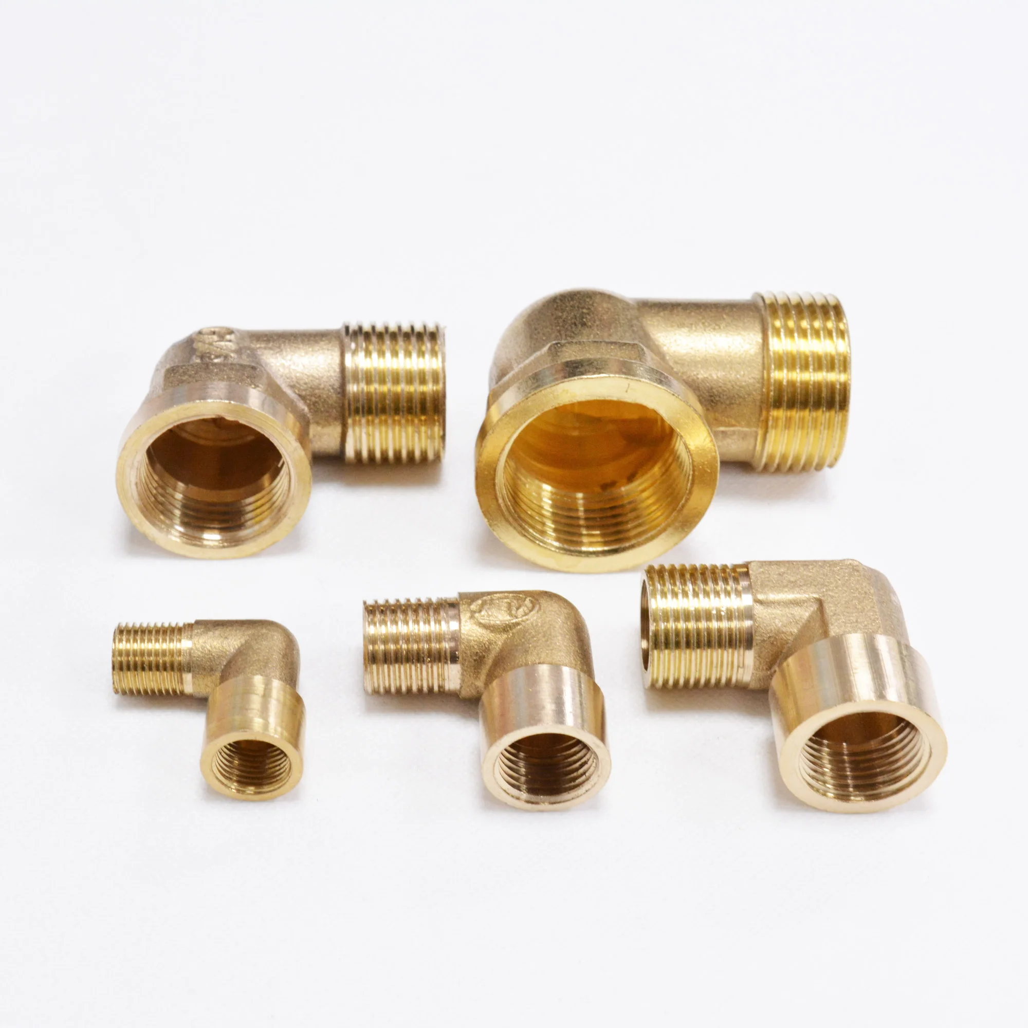 1 шт. 1/8 &quot1/4&quot 3/8 &quot1/2&quot &quotЖенский x Мужской BSP резьбовой 90 градусов латунный