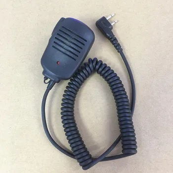 Altoparlante a spalla microfono per Icom IC-V8,IC-V82,IC-V80E,F21 F14 F11 ecc walkie talkie con luce di indicazione