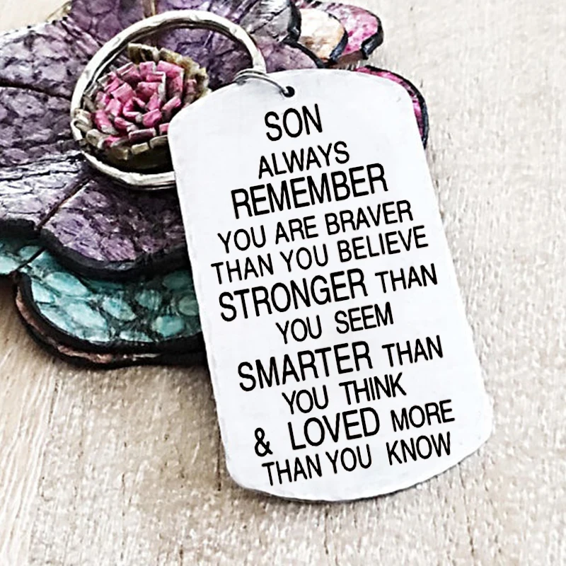 Брелок для ключей с надписью You Are braver than you believe|Брелоки| |