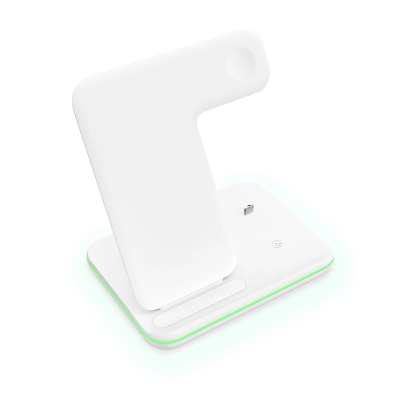 Carregador sem Fio 3 em 1 qi para Huawei Rápido Carregamento Dock Station Estande Xiaomi Iphone x 8 xr Relógio Airpods 4 3 2 1 Carga 15w 9 Carregadores sem Fio