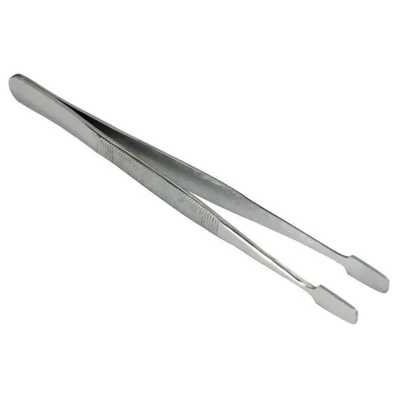

Hot Practical 2pcs Stamp Tweezers Philately Stamps Collector Tools (Silver)