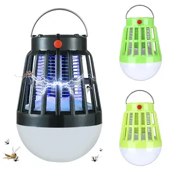 

Outdoor Solar Powered Mosquito Killer Lamp USB Electric LED Camp Night Light