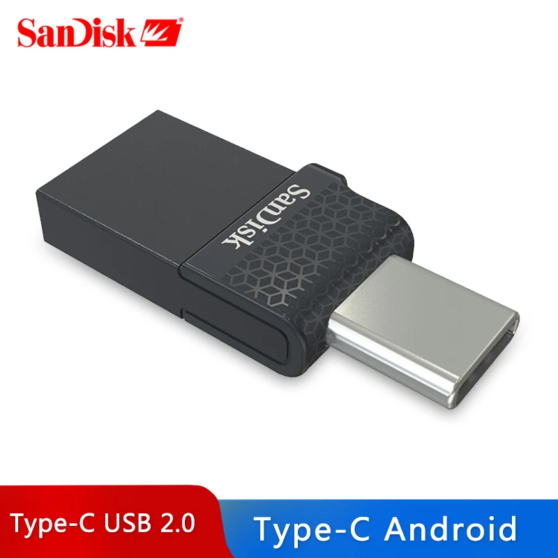 Sandisk Type C USB Dual OTG USB Flash font b Drive b font 32GB 16GB 64GB