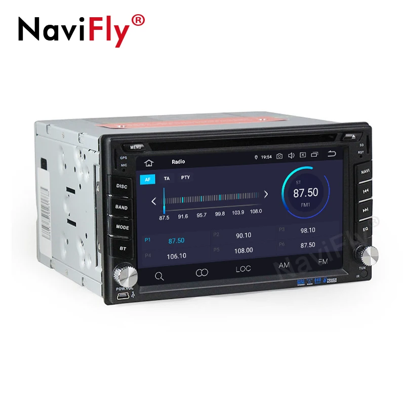 Cheap Wholesale!android 9.0 Car stereo head unit navigation GPS NAVI DVD player for universal car radio vw kia toyota with DSP wifi BT 5