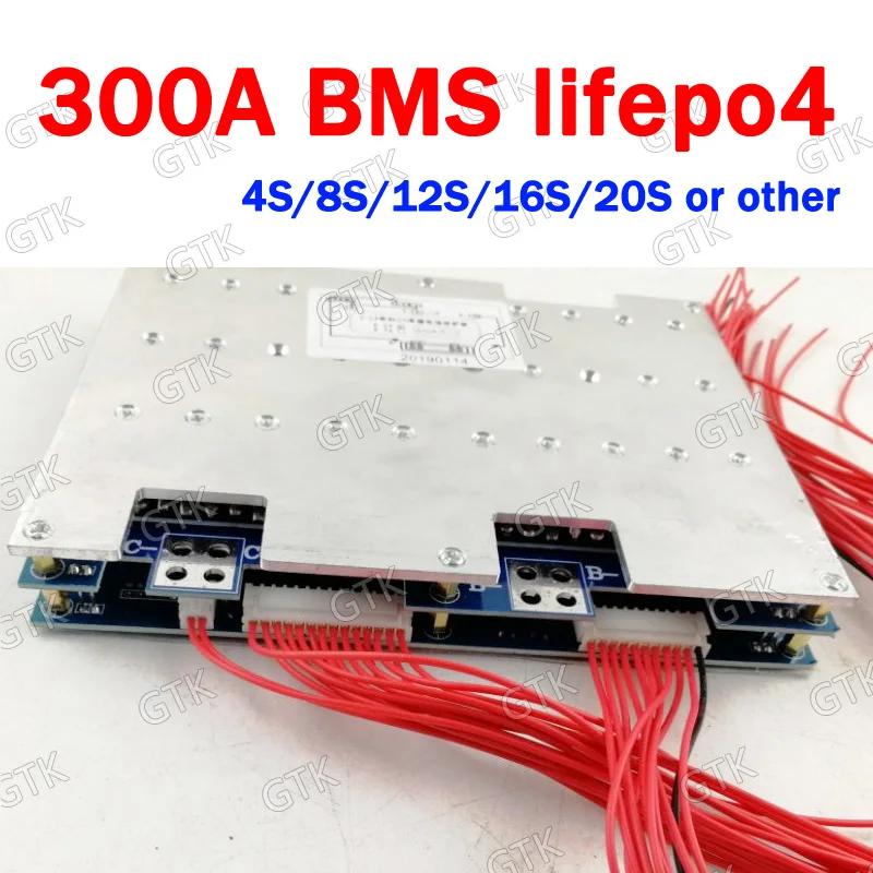 

300A 4S 8S 12S 16S 20S 24S 28S 32S 300A lifepo4 BMS pcm battery protection board Balance function 48V 24V 60V 102V 96V 84V 300A