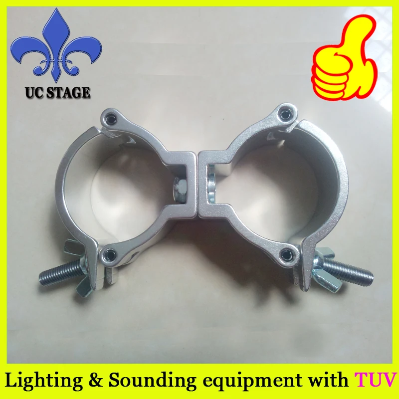 Aluminum swivel clamp/double coupler clamp hook for tube/pipesin