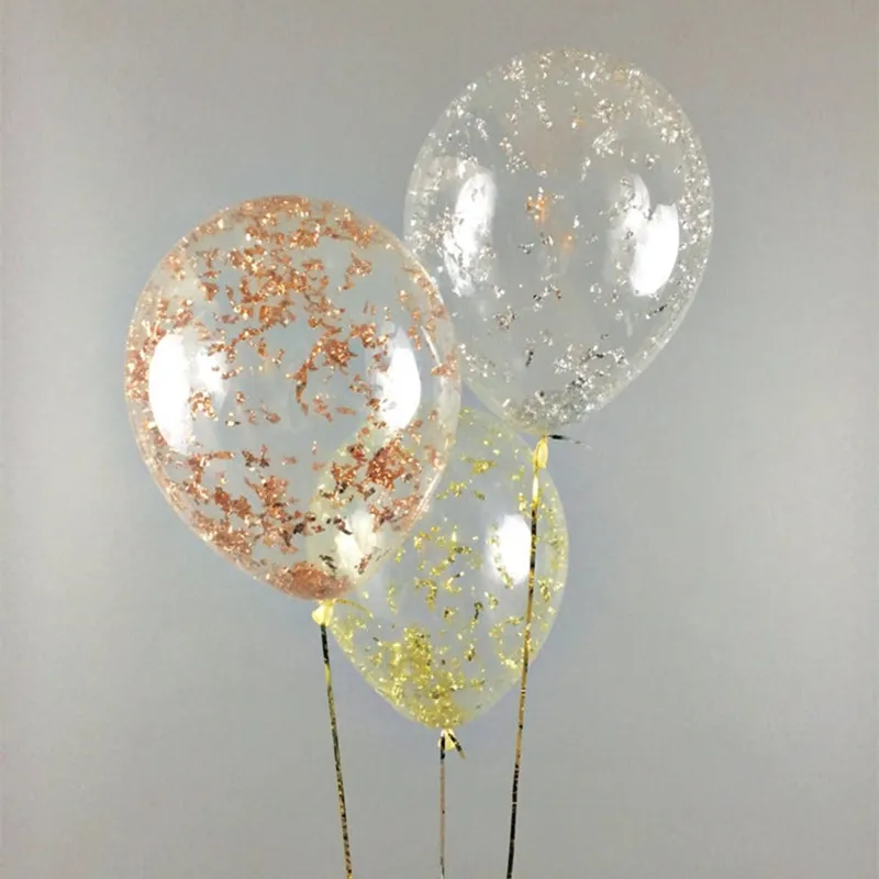 

15pcs Metallic Confetti Balloons Glitter Gold Rose Pink Silver for New Years Eve NYE party Bachelorette Wedding Bridal Shower