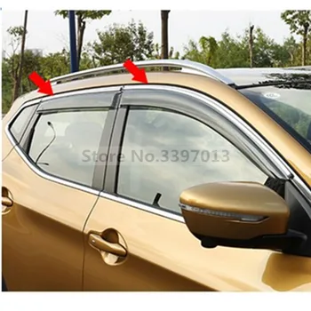

Car styling ACCESSORIES FOR 2014-2016 NISSAN QASHQAI SIDE WINDOW RAIN DEFLECTORS GUARD VISOR WEATHERSHIELDS DOOR SHADE WEATHER