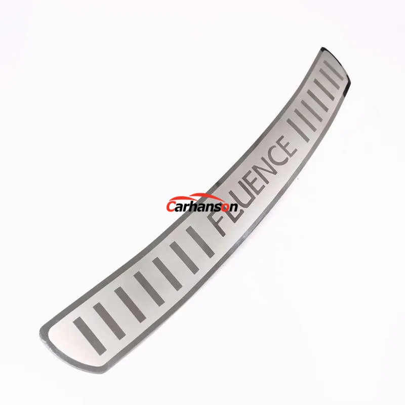 

For Car-Styling Renault Fluence Accessories Rear Bumper Sill Protector Stainless Steel Back Door Rear Trunk Trim Sticker 2013-15