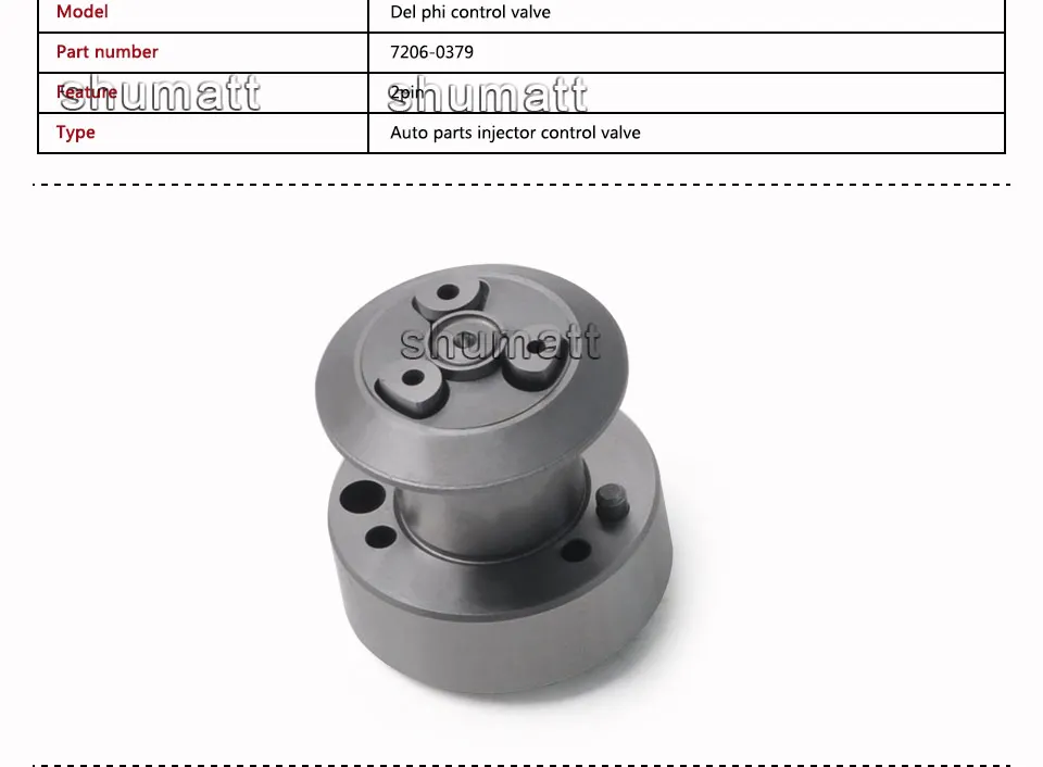 SHUMAT 72060379 привод регулирующий клапан для Common Rail дизельное сопло форсунки Inyector клапан 7206-0379 клапан injecteur 7206 0379