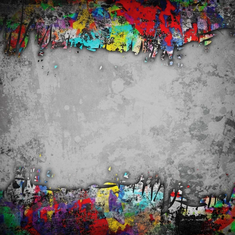 

Laeacco Cement Wall Graffiti Colorful Pattern Baby Doll Pet Portrait Photographic Backdrops Photo Background For Photo Studio
