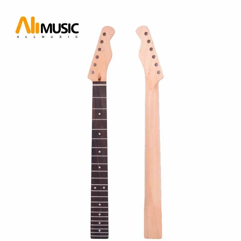 

22 Frets Maple Guitar Neck Rosewood Fingerboard with White Inlay dot for FD Tele Electric Guitar Replacement