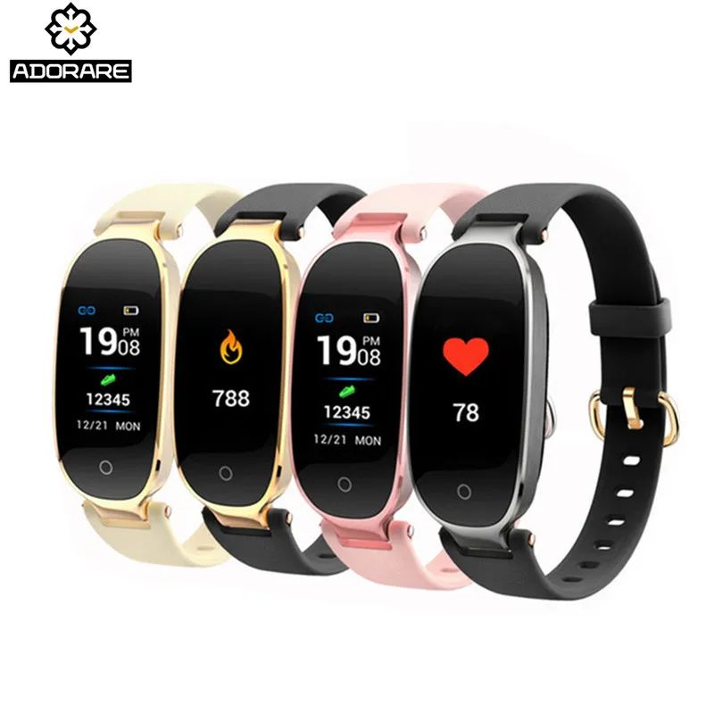 

ADORARE S3 PLUS Smart Watch Women Color Screen Heart Rate Monitor Fitness Tracker reloj inteligente Bracelet Smart Wristband