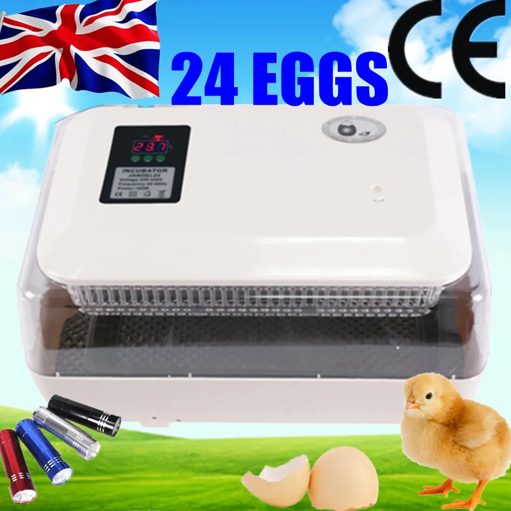 

POULTRY Incubator Latest Digital 24 Chicken Eggs Semi AUTOMATIC INCUBATOR