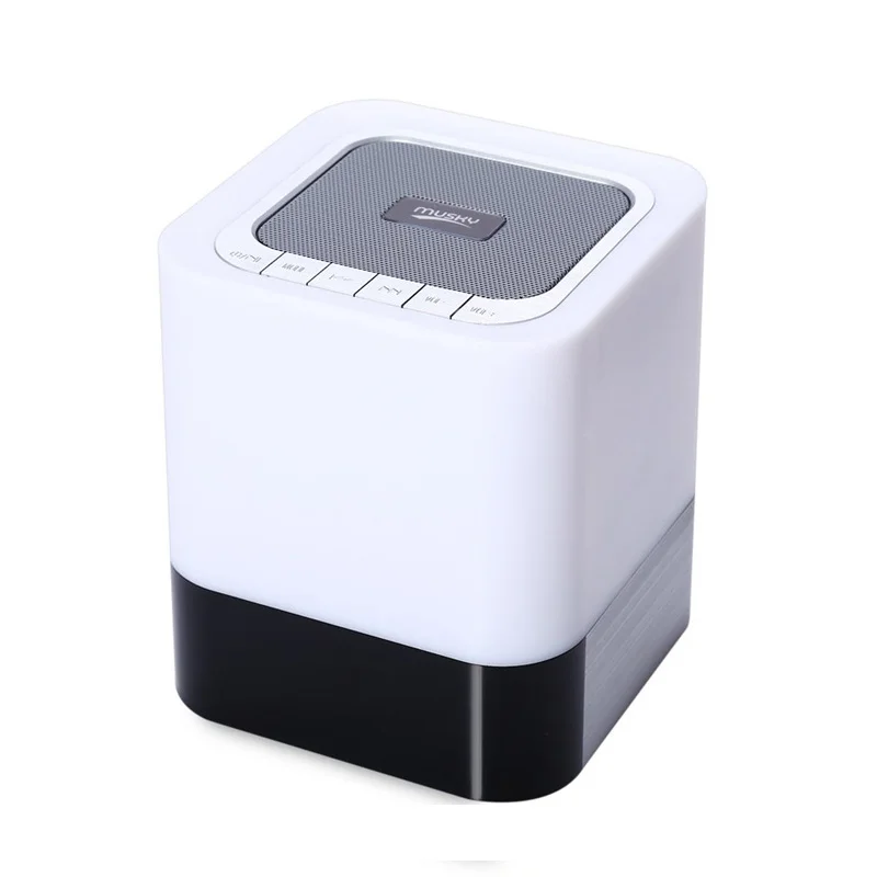 

NIGHT LIGHT LED BLUETOOTH SPEAKER PORTABLE STEREO LED LIGHT BLUETOOTH SPEAKER SUPPORT TIME DISPLAY /TF CARD/AUX IN/HANDS FREE