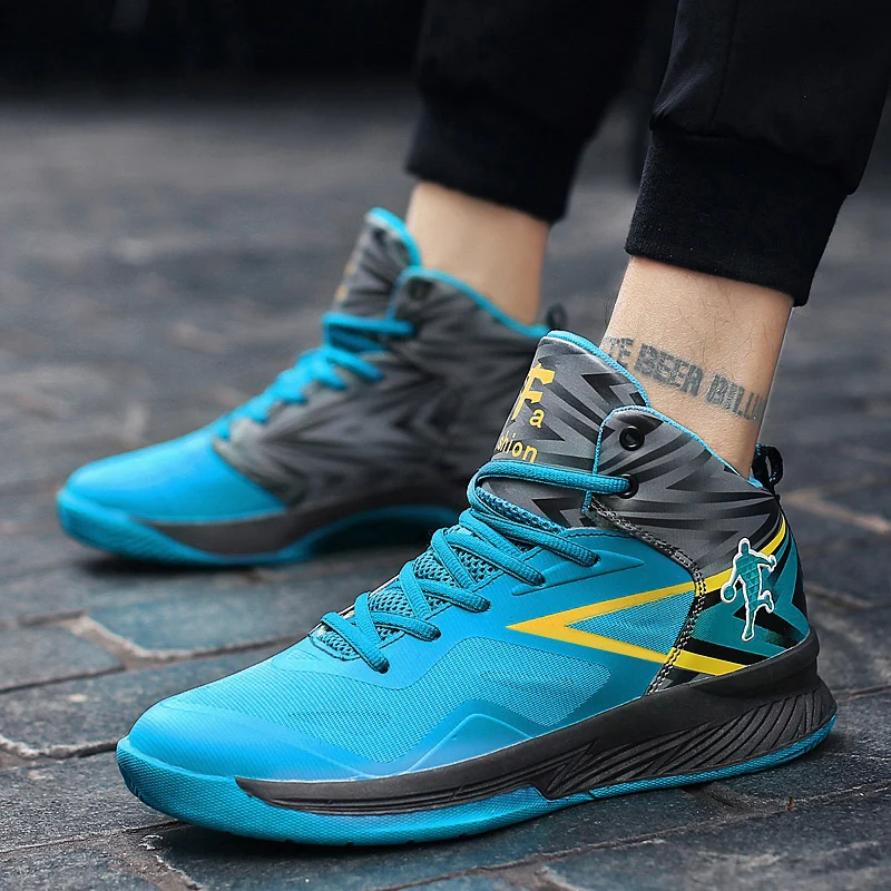 AOJILONG hombres Baloncesto de entrenamiento al aire libre Atlético Sport Shoe hombres botines entrenadores Zapatillas Baloncesto