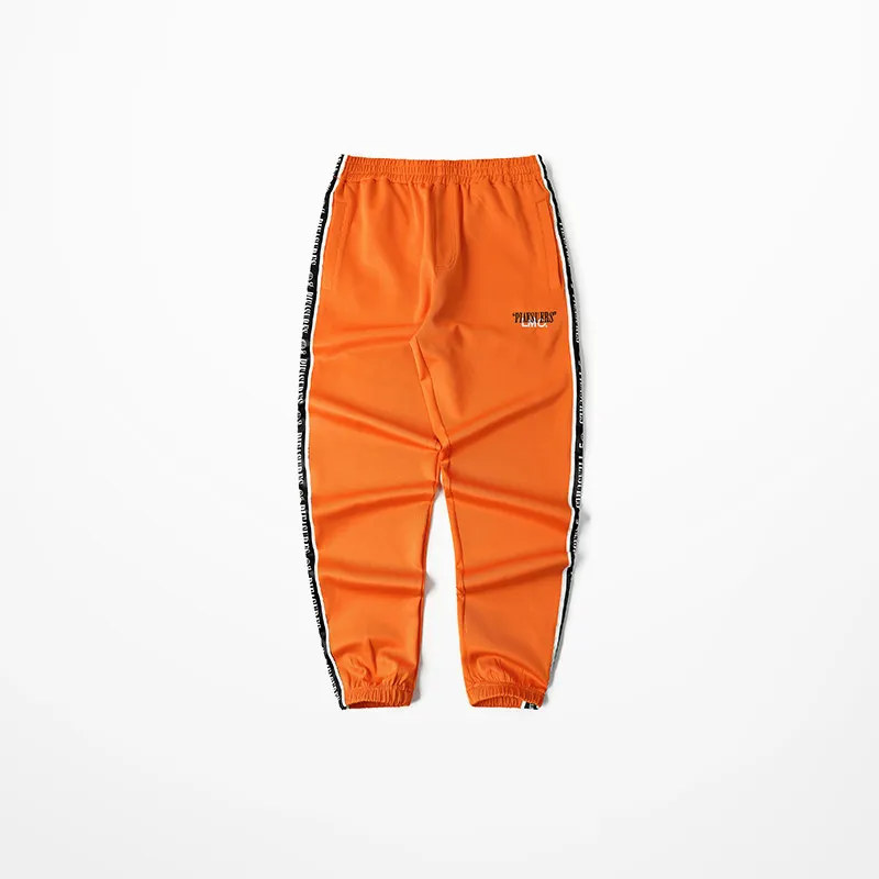 Новинка года! весенне-осенние мужские спортивные штаны в стиле хип-хоп. Оранжевые модные штаны для бега в стиле рэп. Новые модные штаны с слоганом. Шикарные уличные штаны