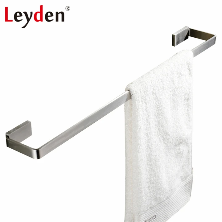 Leyden Single Square Towel Bar Holder Wall Mount Stainless Steel