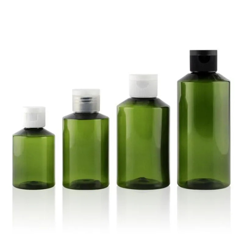 

10pcs/lot Travel Empty Refillable Bottle Kit Make Up Skin Care Lotions Case PET Green Container Package Cosmetics Plastic
