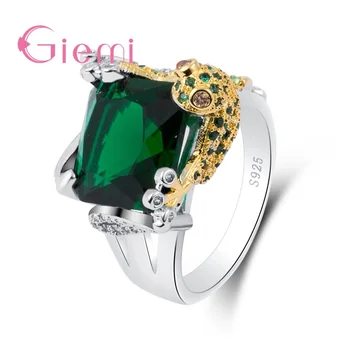 

New Fashion Design Gecko Shape Latest Sale 925 Sterling Silver Jewelry Women Finger Rings for Wedding Banquet Decoration