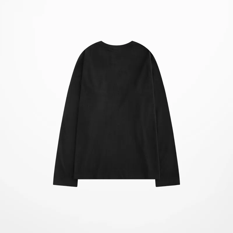 Корейская Мода Tide брендовая футболка мужская с длинным рукавом круглым вырезом