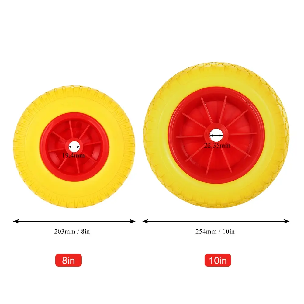 1 шт 8/10 дюймов прокол-доказательство колесо шины для каяк каноэ тележка замена шин Транспортная Тележка трейлер съемные колеса
