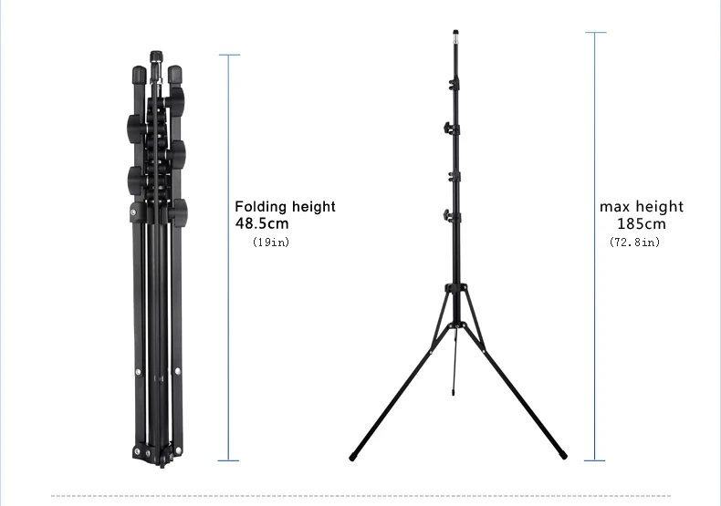 Meking 220 см/87in светильник штатив алюминиевый сплав складной штатив для фотостудии софтбокс видео вспышка Зонты отражатель