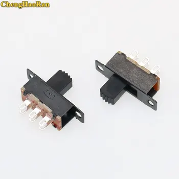 

ChengHaoRan 2-10pcs 0.5A 50V DC Toggle Switch SS-22F32G7 2 Position 6 Pins With Fixed Hole DPDT 2P2T Panel Mount Slide Switch