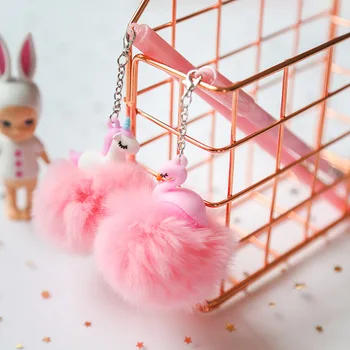 

1Pcs Cartoon Flamingo Unicorn Hair Ball Gel Pen 0.5mm Cute School Student Kawaii Promotional Pen Stationery Gift Office Supplies