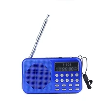 Светодиодный стерео fm-радио динамик MP3 музыкальный плеер 50 мм Внутреннее магнитное радио USB порт TF карта