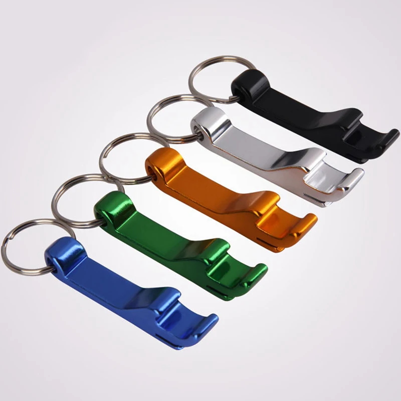 

Multifunction Can Beer Opener Keyrings Outdoor EDC Beer Bottle Opener Keychains Anodized Aluminum Alloy