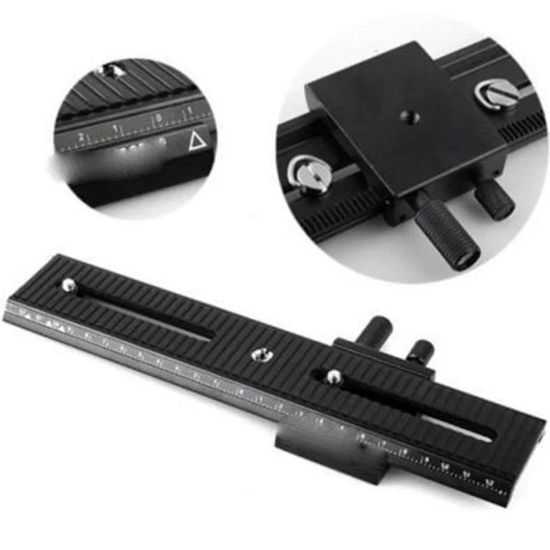 Macro Focusing Rail Slider Trimming Metal Tripod Movable Range 2 Way 1/4\ Macro Focusing Rail Slider Trimming Metal Tripod Movable Range 2 Way 1/4\