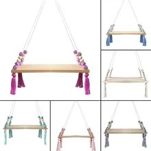 Домашняя настенная подвесная деревянная декоративная доска из скандинавских бусин подвесная полка для хранения вещей детская комната Домашний декор для стен 1 шт. горячая распродажа