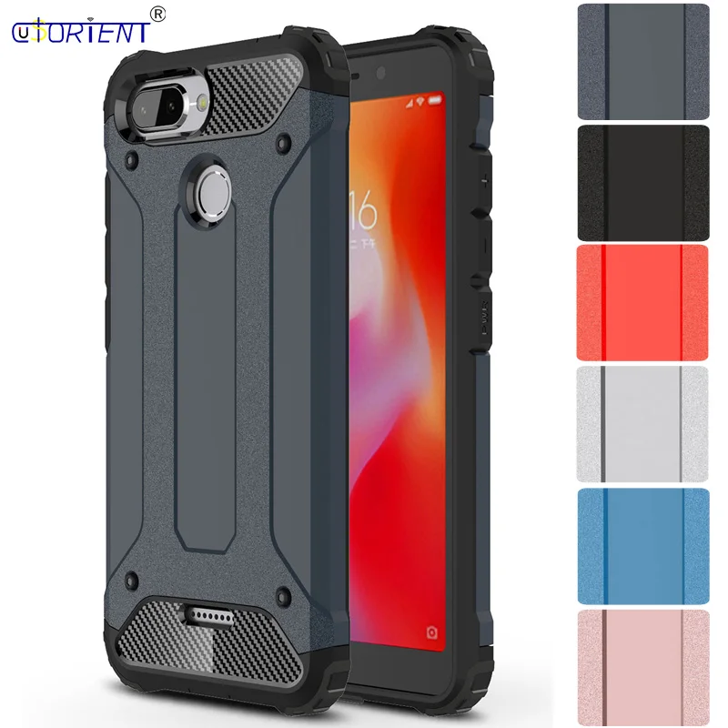 Xiaomi Redmi 6 Чехол Xiomi Redmi6 мягкий силиконовый Жесткий ПК Plasticive Гибридный