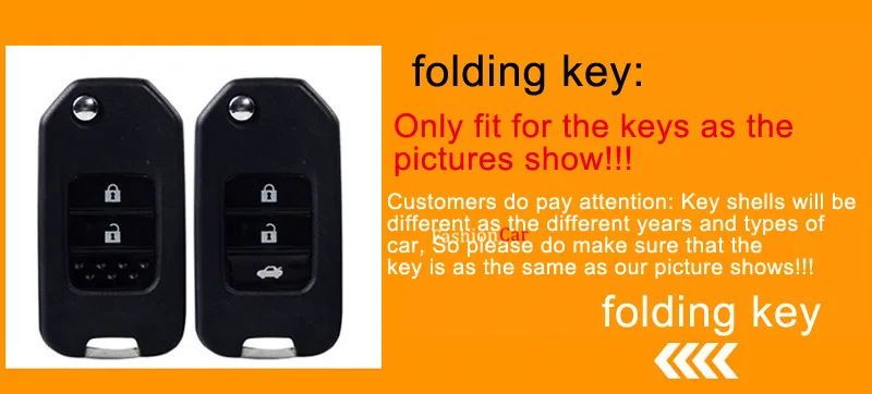 1 piece Car Key Shell Cover Holder For HONDA for accord 2013 2017 For Civic 2012