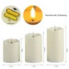3Pcs/Set Remote Control LED Flameless Candle Lights New Year Candles Battery Powered Led Tea Lights Easter Candle With Packaging 3