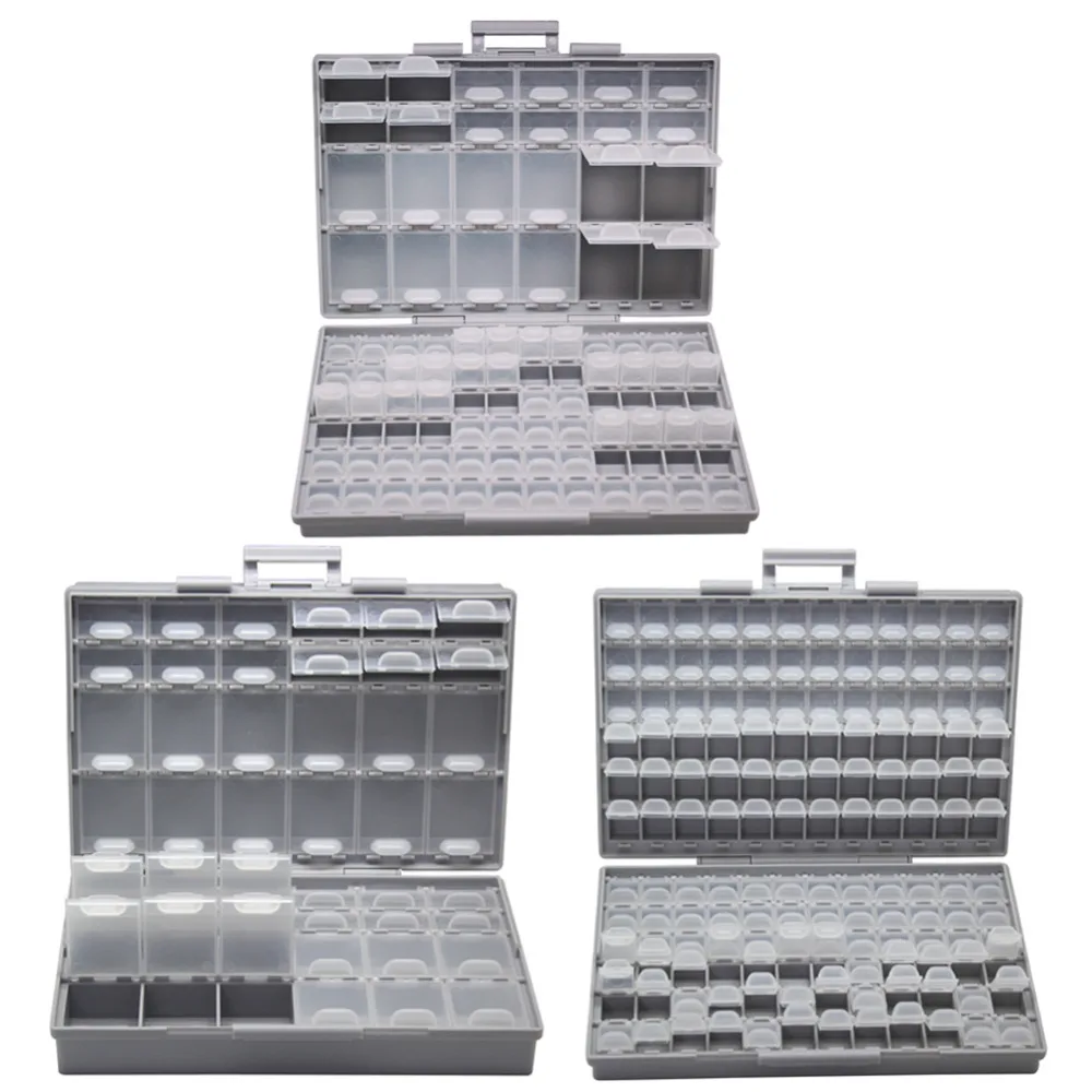 

AideTek Electronics smd Storage Cases & Organizers SMD SMT resistor capacitor enclosure plastics toolbox whit box BOXALLCOM3