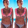 

Sexy Swimsuit Swimwear Women's Swimming Suit Print Separate Bikini push-up Leopard Swimmer