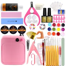 Набор гель UV 36 Вт УФ лампа УФ гель набор для маникюра Набор для ногтей удаляющийся замачиванием исчезает пилочка для ногтей кисти набор для маникюра и педикюра, инструмент Наборы