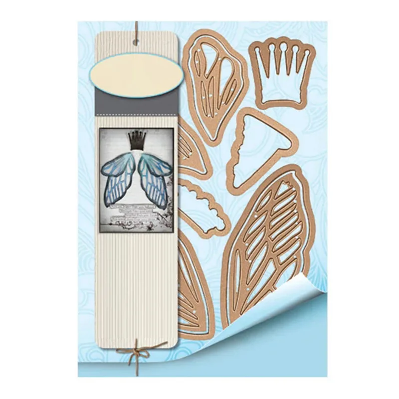 

GJCrafts Metal Cutting Dies Dragonfly Wings Crown Scrapbooking for Card Making DIY Embossing Cuts New Craft Dies Animal Dies