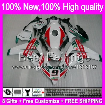 

Fairing White For HONDA CBR 1000RR CBR1000 RR 08 09 10 11 40B134 CBR1000RR 1000 RR 2008 2009 2010 2011 Castrol red 08-11 +decal